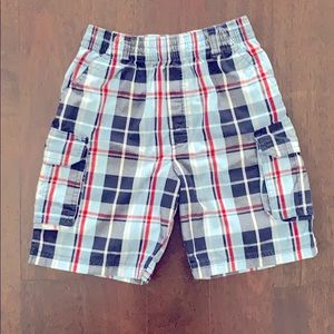 Plaid Cargo Shorts